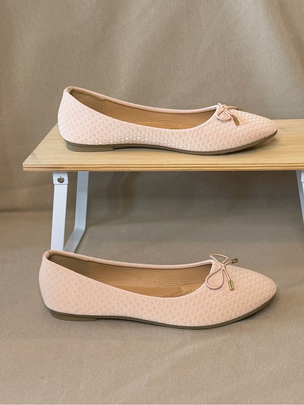 Alpine Swiss Women’s Ballet Flats in Blush Pink